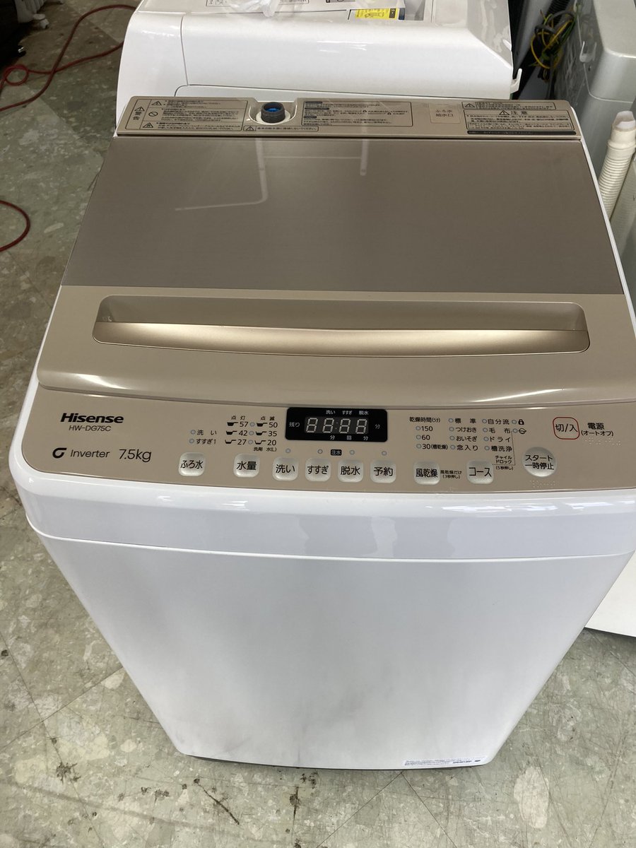 リサイクルショップ宮崎屋 住吉店です！ Hisense 7.5kg全自動洗濯機 