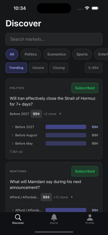 SignalScout: Prediction Market and Sport Betting tweet media