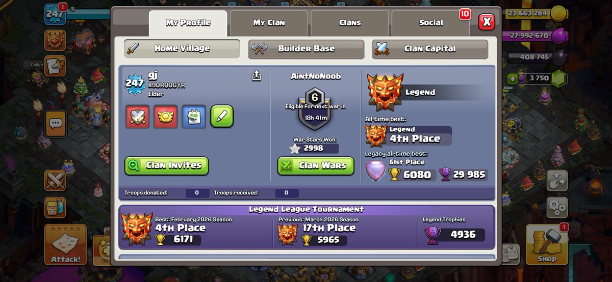 gj@clash of clan tweet media