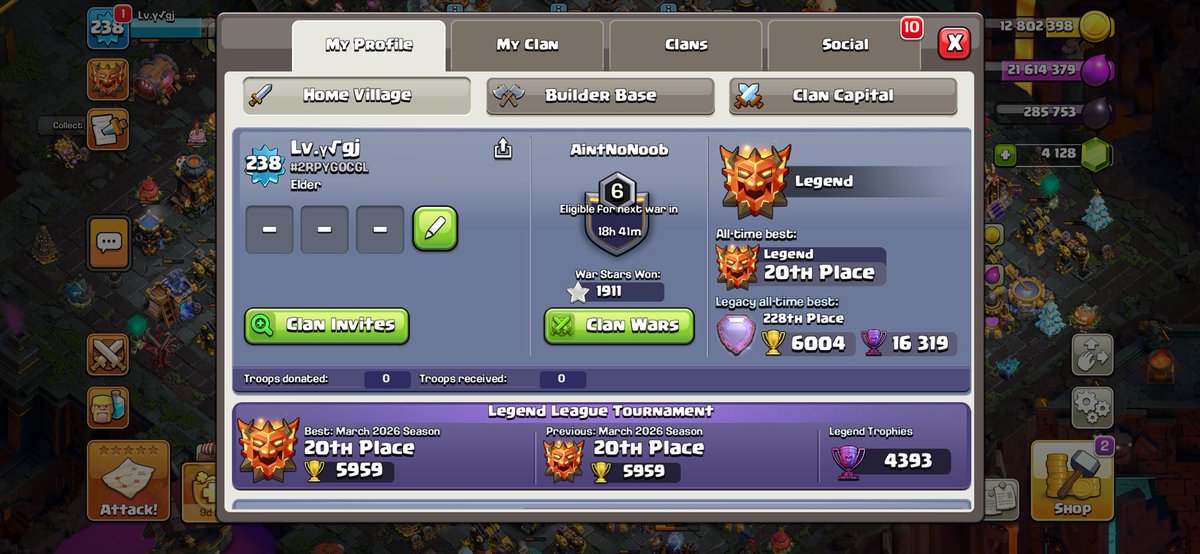 gj@clash of clan tweet media