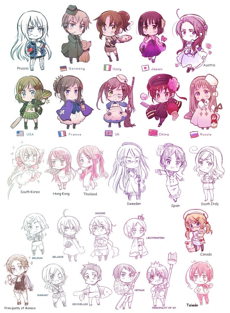 Hourly Hetalia Official Art tweet media