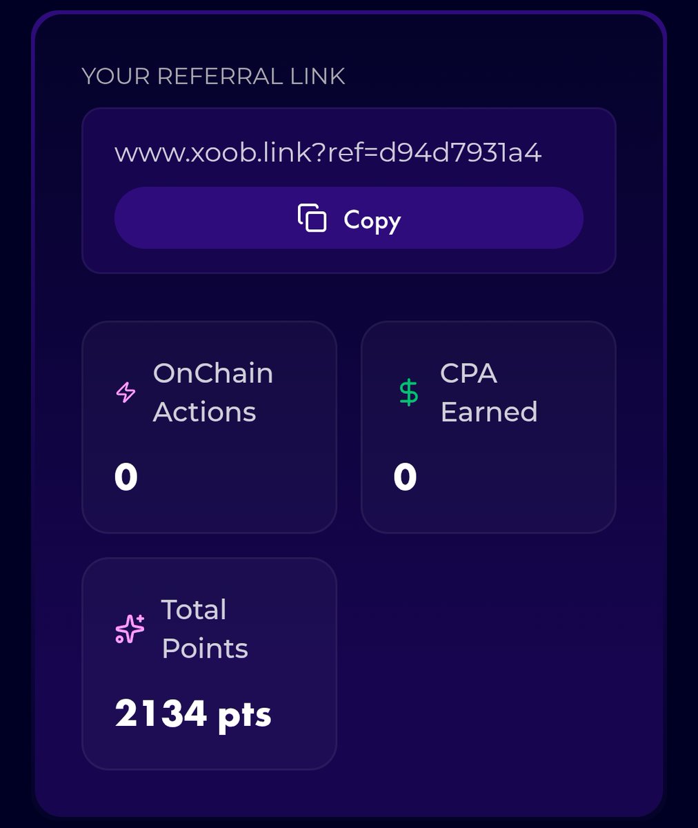 GM CT and to all my  X Family showing up for me daily

I want to remind you of the fact that XOOB Network is truly changing how Web3 projects grow through onchain quests and referrals

In fact their "ImpactShare" campaign is currently rewarding creators and users with 2% of the