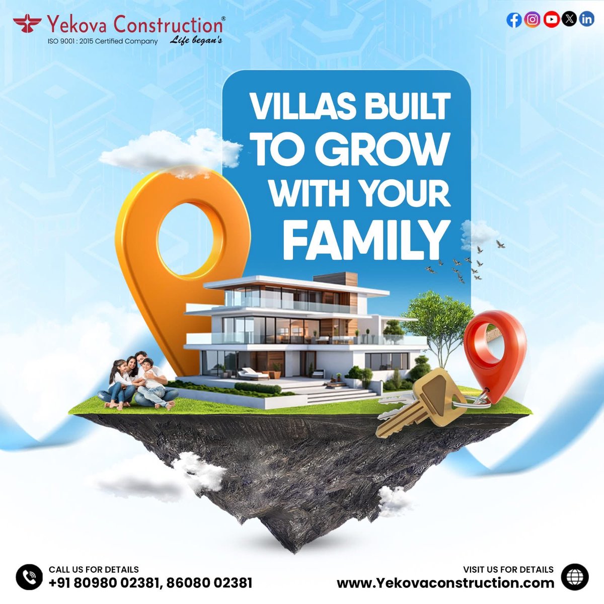 surendarbabu40's tweet image. Spacious, adaptable villas by Yekova Construction support evolving family needs.
Reach out to us!
📞+91-8608002381/+91-7550271038
📩 yekovaconstruction@gmail.com
🌐 yekovaconstruction.com
#constructionsites #lands #constructionworker #house