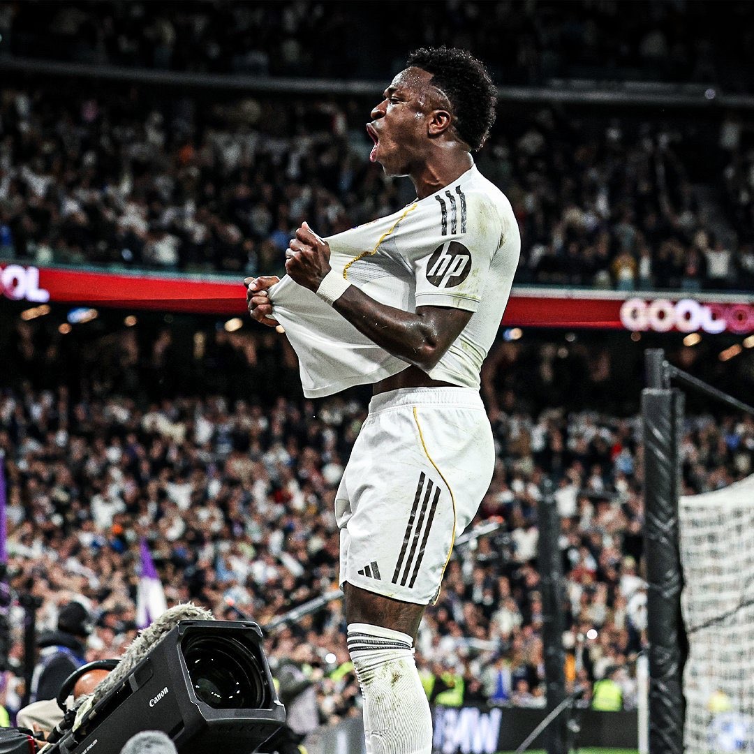 goalsside's tweet photo. Vinícius Jr’s all-time STAT for Real Madrid:

• 365 matches played 
• 123 goals goals scored 
• 84 assists provided 

207G/A in 365 matches played. 🔥🔥 https://t.co/6WSbACU6xr