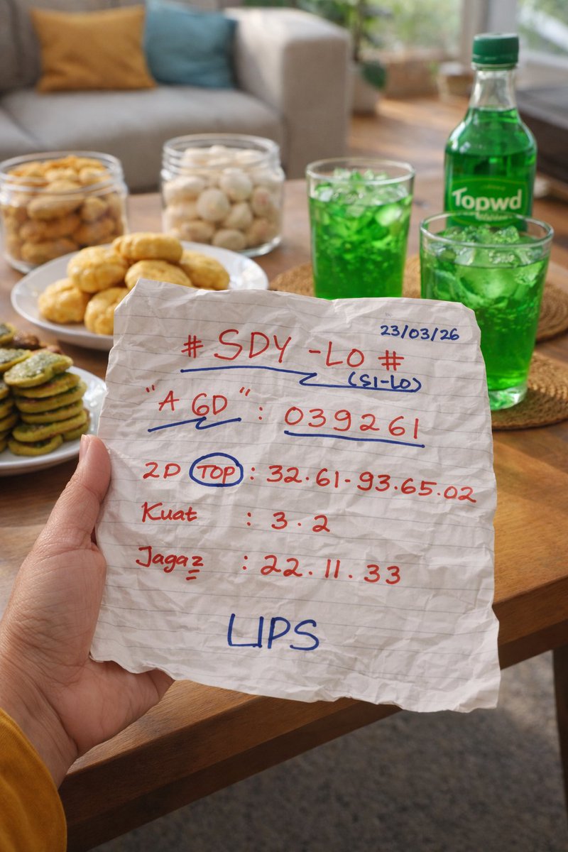 IjahMamak's tweet image. Yang mau kolep SDY LO 23 MARET 2025 siang ini silahkan nakku ☺
#topwd #t0pwd #top_wd