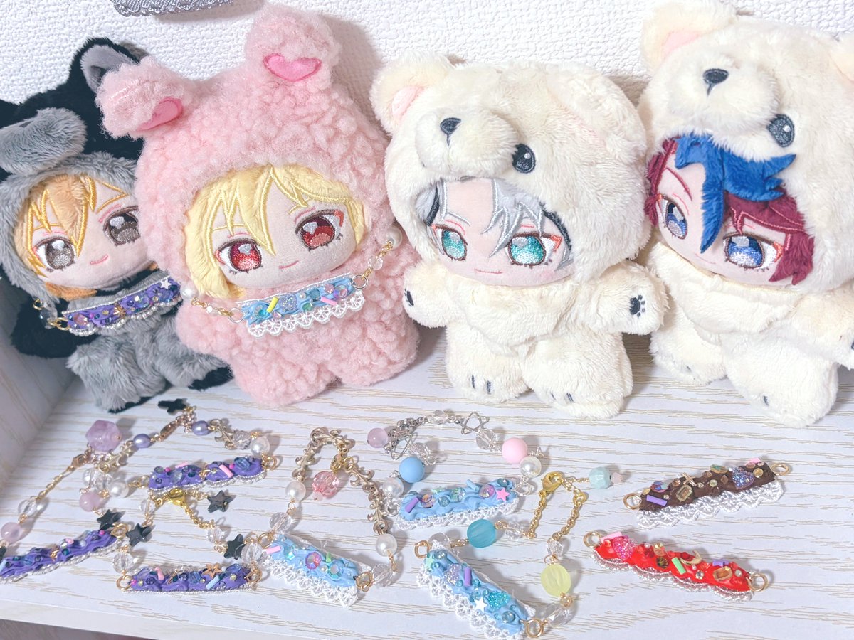 リズリンユニカラーでぬいチョーカー作ってます💜🩵❤️🤎
でもどの子がつけても可愛いと思うのでぜひ遊びに来てください❣️