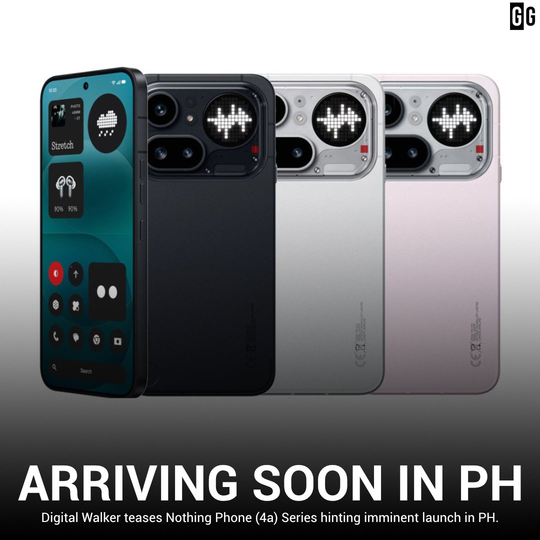 GIZGUIDEPH's tweet image. A new Nothing Phone will arrive soon in PH.

Check the comment section below for more info. ⬇️⬇️⬇️

#Nothing #DigitalWalker