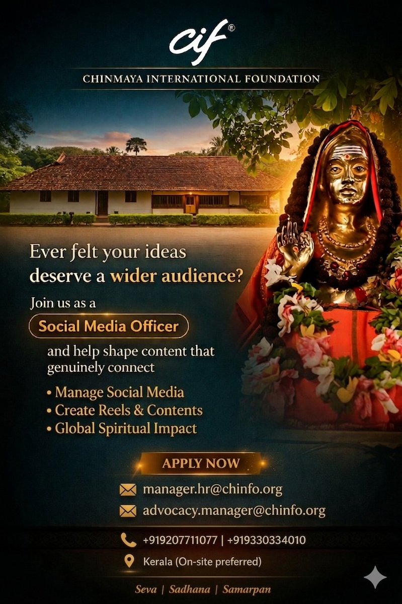 Chinmaya International Foundation tweet media