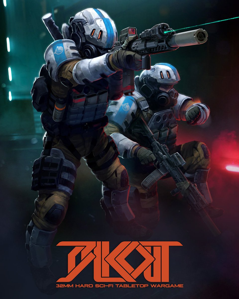 marcwashere_cp's tweet image. 220326 - 3 more days to @AdeptiCon . Splash art for @blkout_wargame // UN Raid Force 
.
#coffeeandperspective #blkout #tabletop #wargaming