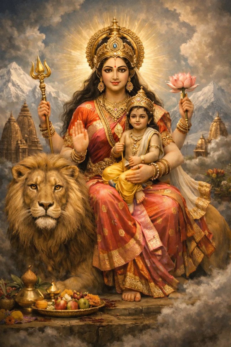 vimalibn7's tweet photo. माँ स्कंदमाता ममता की मूर्ति, प्रेम और वात्सल्य का साक्षात प्रतीक हैं जो अपने भक्तों को शिशु के समान स्नेह प्रदान करती हैं,
जगज्जननी से समस्त सनातनियों  के लिए तेजस्विता, सुख-शांति व मंगलमय जीवन की कामना है...
जय माँ जय जय माँ🪷 https://t.co/WYqagyLKkS