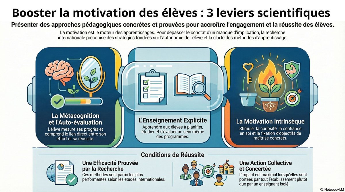 sophiaefrance's tweet photo. L’enjeu n’est pas de “motiver” artificiellement les élèves, mais de construire un cadre qui soutienne leur engagement et leurs progrès. Une approche utile, appuyée sur la recherche, mise en avant par le #CSEN https://t.co/mWsNTfBimZ #Education #Enseignement #Recherche https://t.co/Ael5sHpbNE