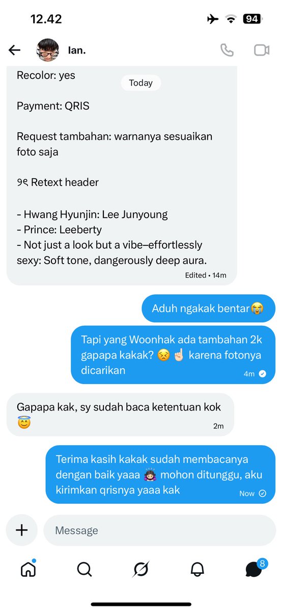 Wkwkwkw kocak banget Ian jajan Layout di aku😭