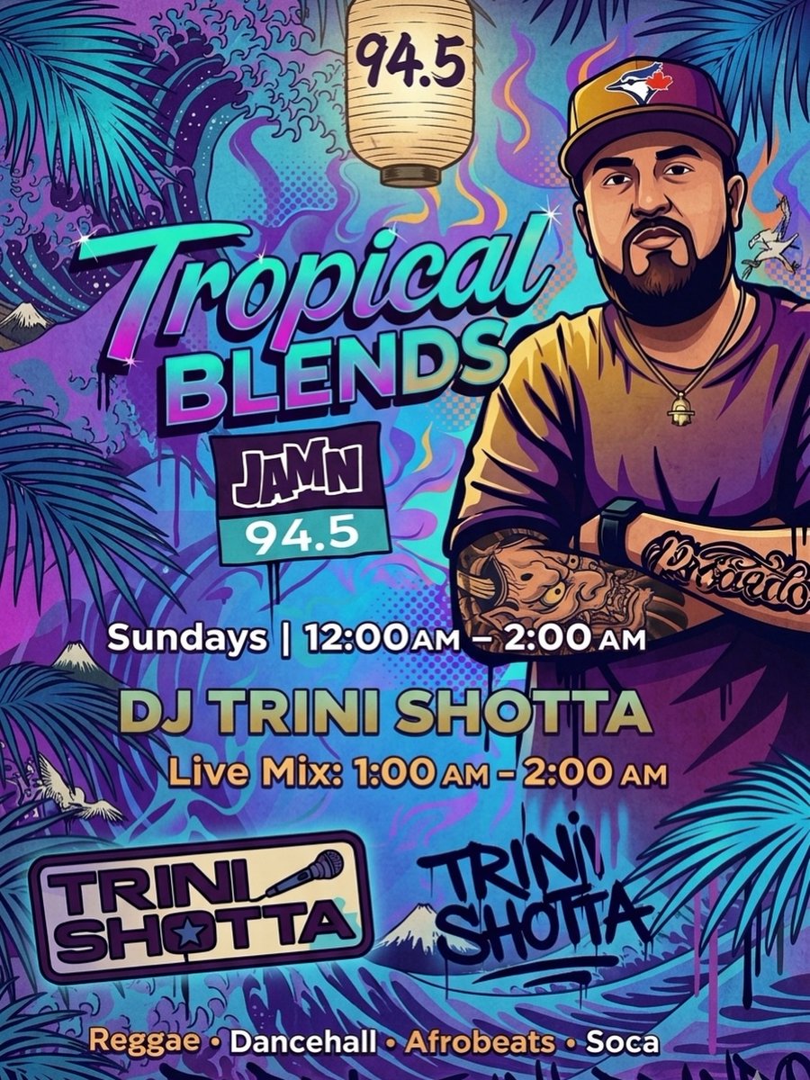Everyone Tuned in <a href="/Tropical_Blendz/">IG: TROPICAL_BLENDZ</a> Radio Sundays with <a href="/ChocolateRadio1/">ChocolateRadio1</a> &amp; <a href="/DjTriniShotta/">Shaan Grande 🇹🇹 🇨🇦 🇺🇸</a> <a href="/djpupdawg/">DJ Pup Dawg🙏🏽😊🇵🇰🇺🇸</a> on <a href="/JAMN945/">JAM'N 94.5</a> via <a href="/iHeartRadio/">iHeartRadio</a> App