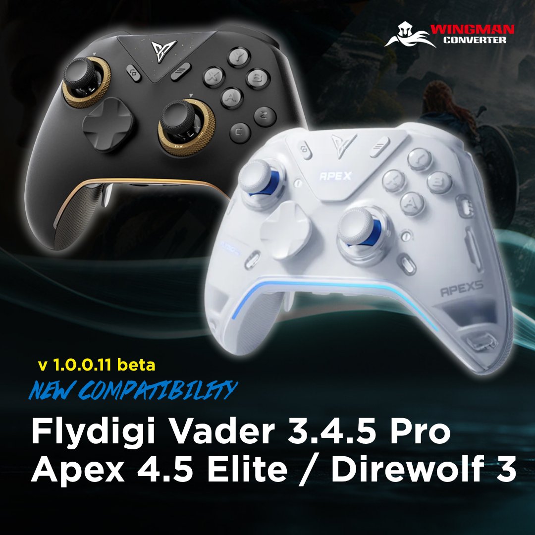 BrookJapan's tweet image. #Wingman #P5 最新BETAファームウェア更新のお知らせ!!!

お気に入りのコントローラーをPS5で使いたいという皆様の声にお応えしました！

今回のベータ版ファームウェアでは、以下のコントローラーに新たに対応しています：
#Flydigi #Vader 3 / 4 / 5 Pro、Apex 4 / 5 Elite / Direwolf 3
#VoidGaming