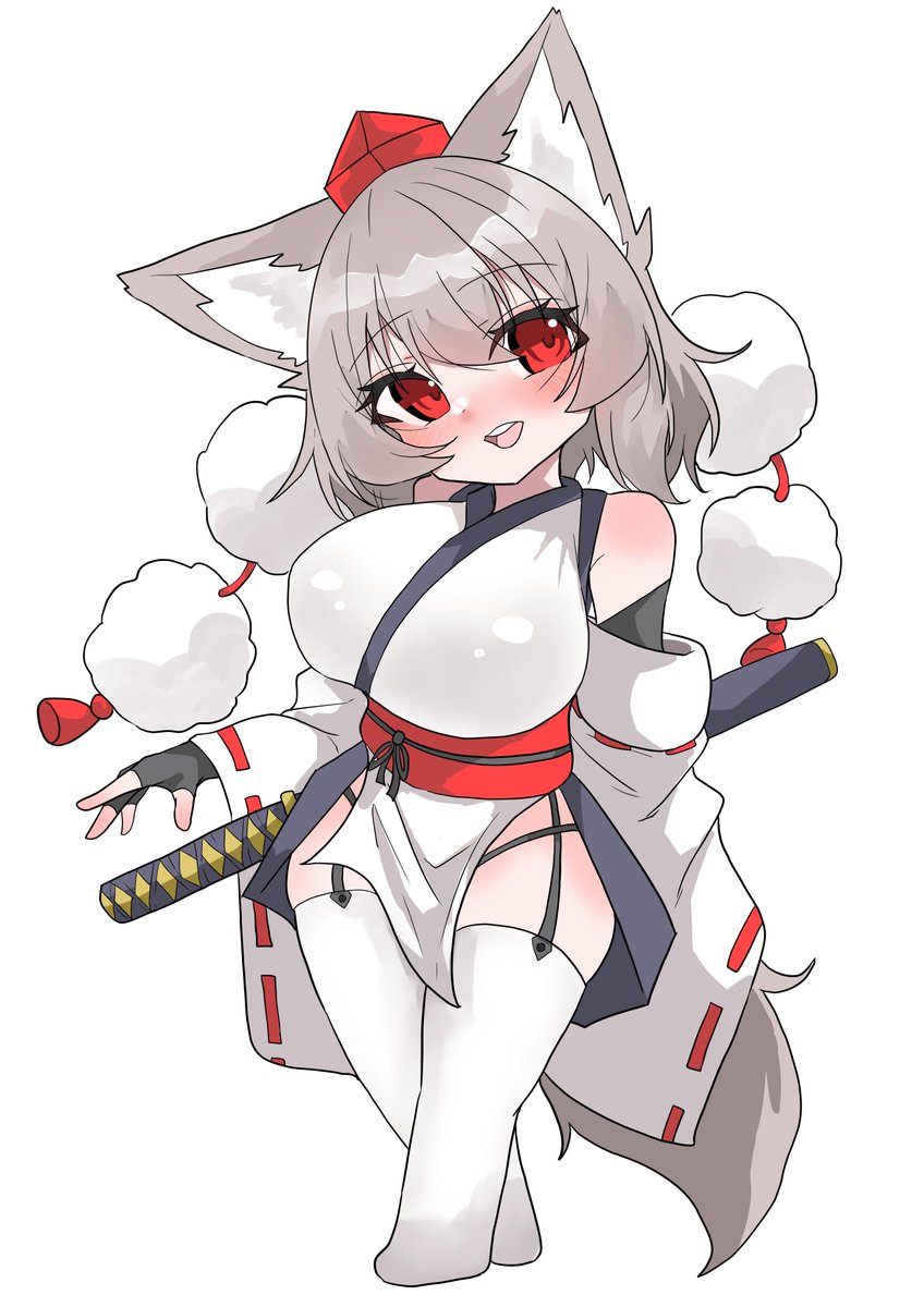 天狗装束な椛ちゃんアクキー
こんな感じのが例大祭で販売予定です!! 