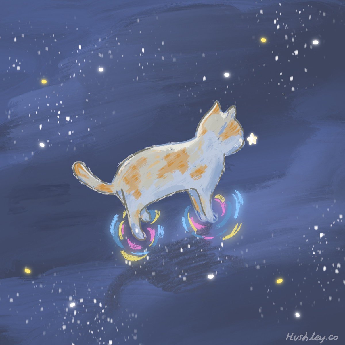 A little cat, a big universe, and endless wonder✨

ref. on pinterest

#cat #CommissonTH #illustrator