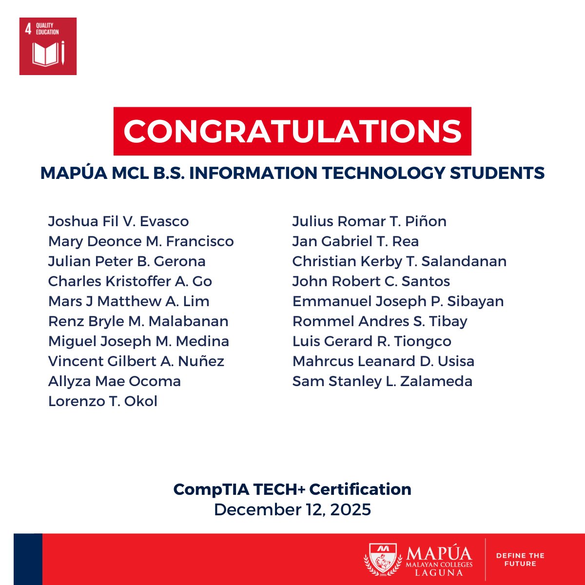 Mapúa Malayan Colleges Laguna tweet media