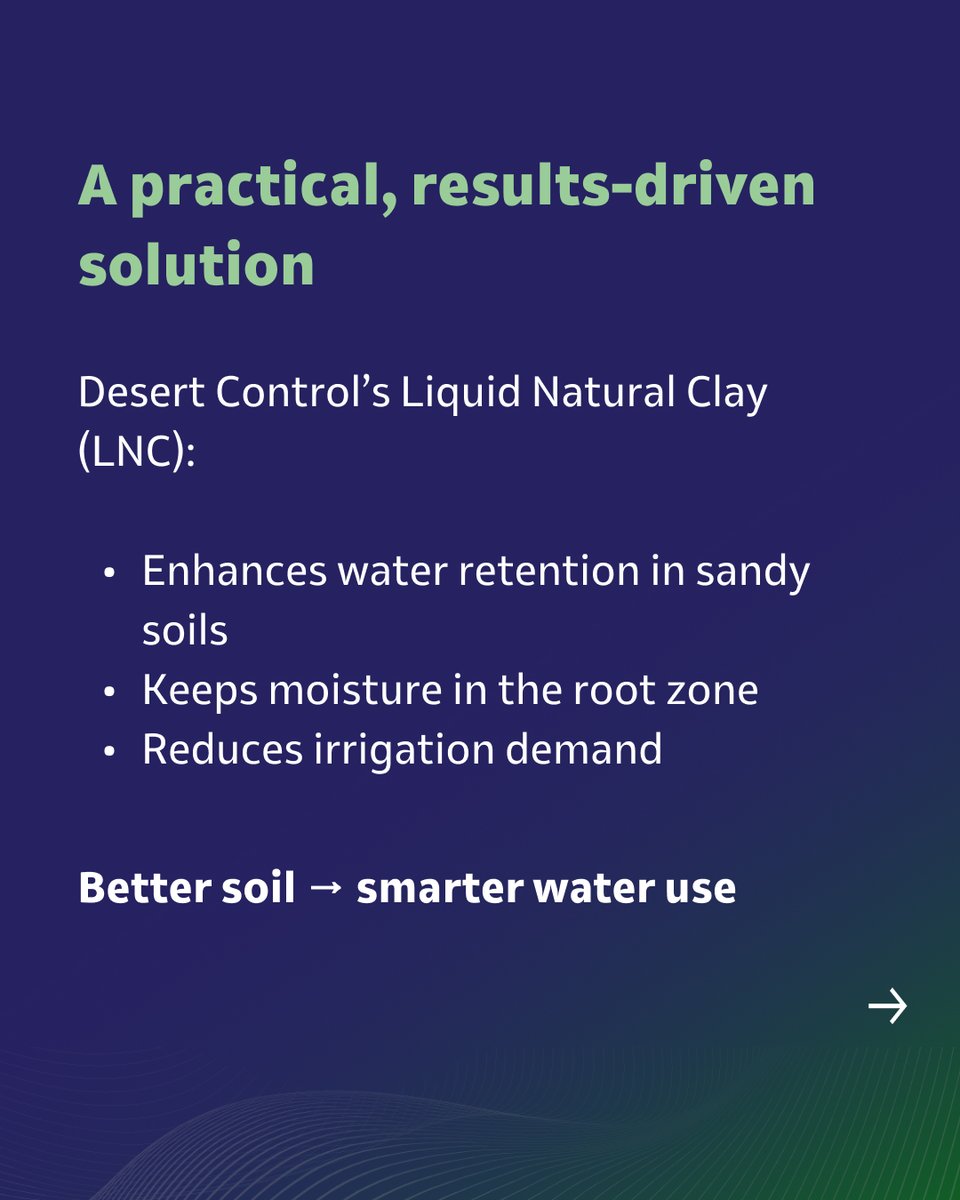 desert_control's tweet photo. Berkeley Country Club has entered into a commercial agreement with Desert Control following a successful multi-month trial of (LNC).
The agreement is structured under Desert Control’s outcomes-based model, generating recurring revenue linked to verified water savings. https://t.co/f12lpkZ3Mu