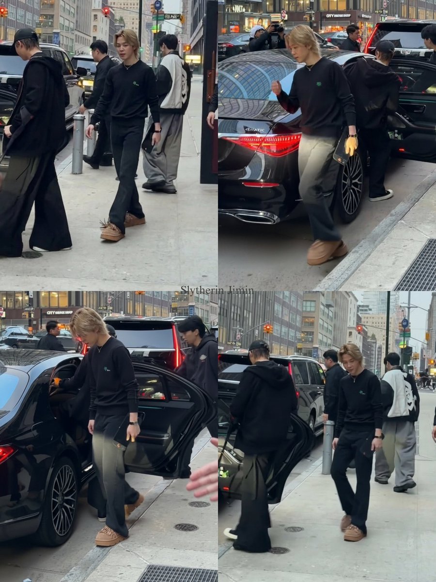 JIMIN IN NYC PICS 

Jimin is looking so good 😭 I love his outfits..cutest shoes ...oh diva !