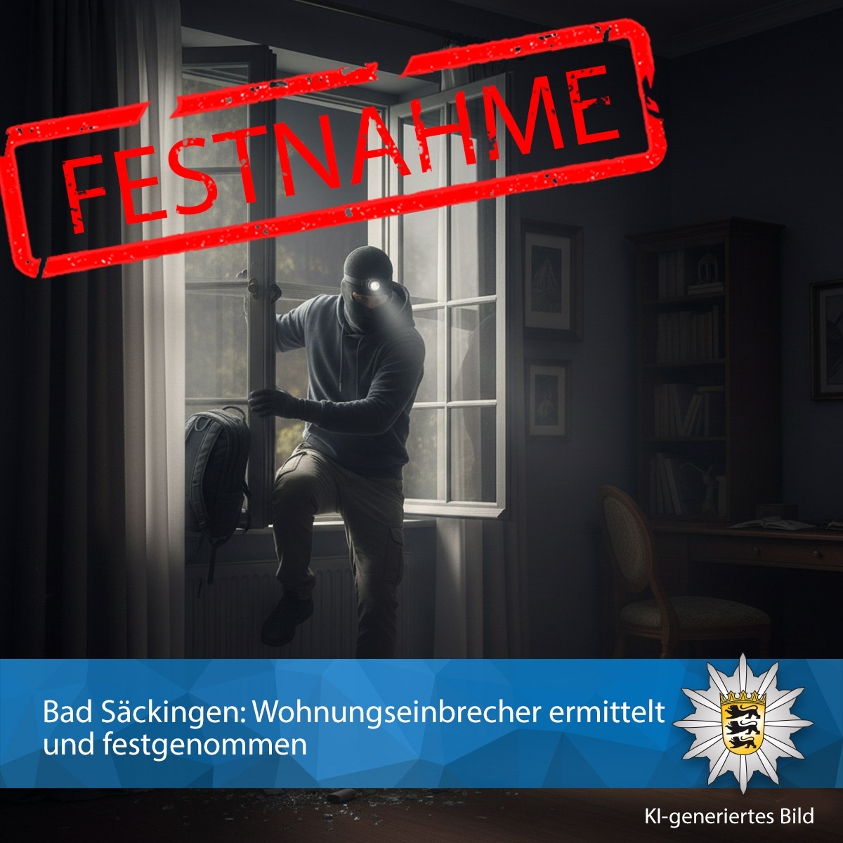 PolizeiFR's tweet image. #Bad #Säckingen: Wohnungseinbrecher ermittelt und festgenommen

presseportal.de/blaulicht/pm/1…

#polizei