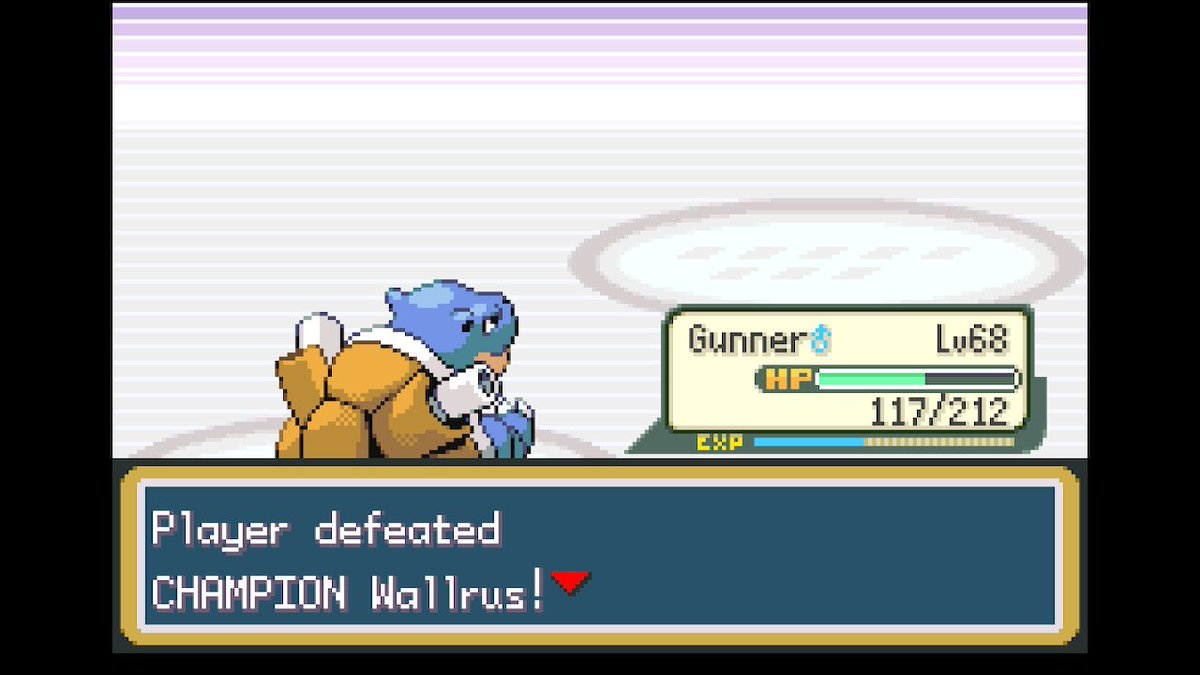 Bran_Ridire's tweet image. "Even More Elite 4" (Elite Four Rematch) dusted!
#Blastoise 68
#Ninetales 71
#Crobat 66
#Tyranitar 63
#Raikou 66
#Exeggutor 63

#ポケモン30周年 #Leafgreen #Pokémon #Gen3 #NintendoSwitch 

Was a little rough, there's really no good place to train after level 60.