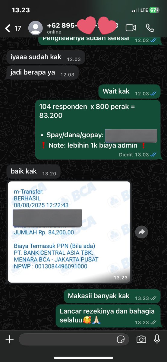 Testi joki kuesioner
Fee star 500perak, bebas request jawaban dan bisa bantu valid reliabelnya 

#zonauangᅠ  #zonauangㅤ