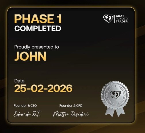 ValaDivyes82221's tweet image. Phase 1 Complete! ✅🔥

Huge thanks to @Goatfunded &amp;amp; @EdwardXLreal for this opportunity!

#GoatFundedTrader #Phase1Complete #FundedTrader #TradingJourney