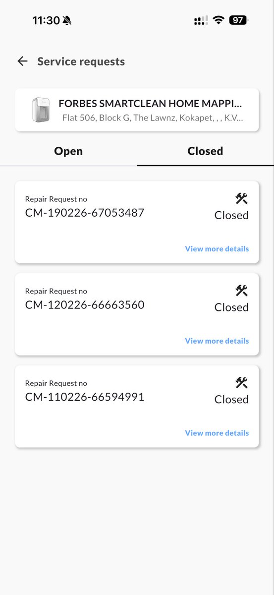 npnitin's tweet image. 5 months since purchase, 3 months since it stopped working. My @Eureka_Forbes robovac is a glorified paperweight. Raised 4+ service requests since Jan with zero fix. Latest: CM-170326-68723238.#badservice #eurekaforbes