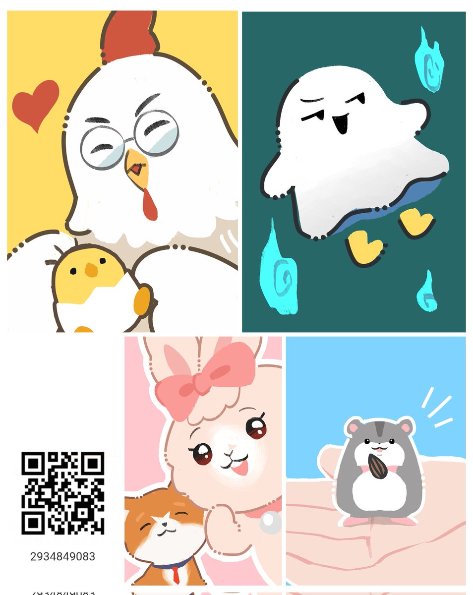 #no萬here
週末跟Bro拍照＆生日咖啡，為了熱鬧一點畫了其他未出鏡的動物朋友，也開放給粉肝們Ibon列印到3/26下午13:30🥳