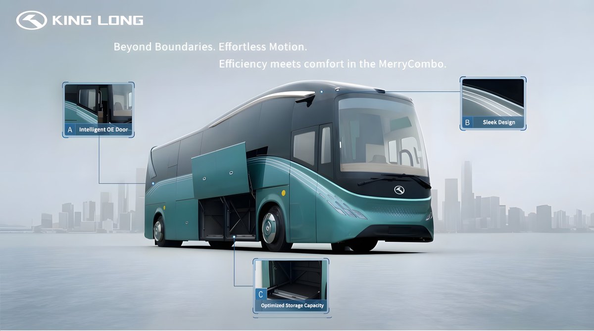 Crafted for Comfort.Simply Professional. 🤝

From departure to arrival, travel effortless.  Efficiency meets comfort in the KING LONG Merry Combo.🛣️

Step in. Move forward. Stretch out. ✨
#KINGLONG #MerryCombo #CorporateFleet #SmartMobility #BusinessExcellence #TechTrends
