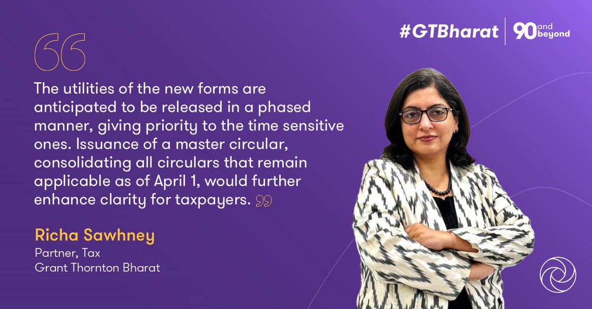 GrantThorntonIN's tweet image. CBDT has notified the Income-tax Rules 2026, effective 1 April, expanding HRA and updating allowances. Our leader, Richa Sawhney, says phased rollout and a master circular will ensure clarity.

Read the @FinancialXpress article: brnw.ch/21x0XBK

#IncomeTax #Taxation