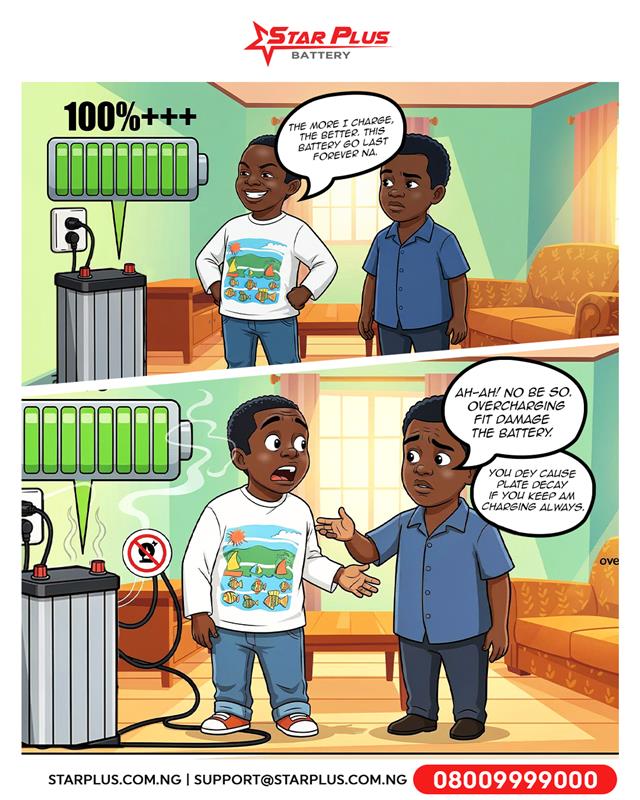 More charging means more power? ❌ Think again! ⚡🔋

Overcharging your inverter battery can lead to overheating, plate damage, and long-term performance issues. 🚫🔥 Protect your battery, extend its life, and avoid costly breakdowns by charging it the right way. ✅💡