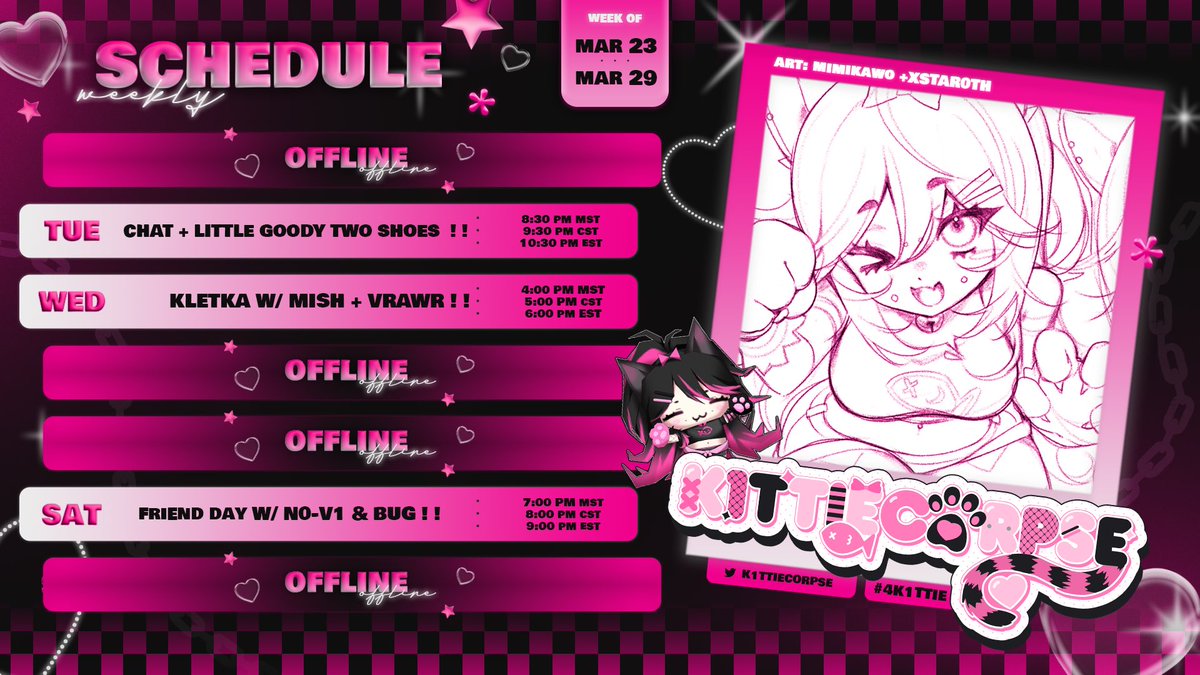 ཐི ❤︎ ཋྀ K1TTIE 🐈‍⬛【VRAWR】⭑.ᐟ tweet media