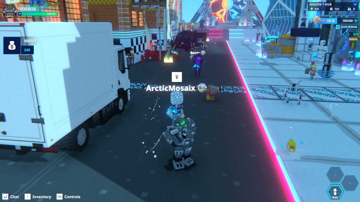 JoshuaRHathaway's tweet photo. Squad assembled in The Sandbox Season 7 Hub. Group pic time. @TheSandboxGame  https://t.co/kwf3scUPei #Season7 https://t.co/FOCV8qC7Ed