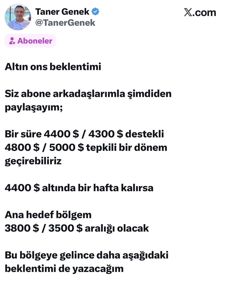 Ons altın #xauusd 

Ara destek 4050