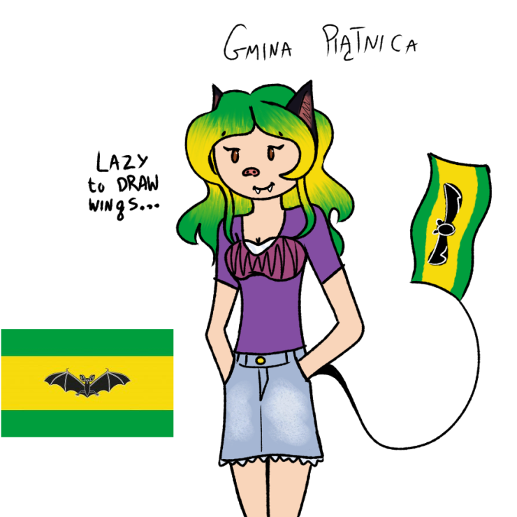KarolAfterr's tweet photo. the idea of countryhumans (etc) having flags for tails.... #countryhumans #piątnica #gmina #countryhumansfandom #cityhumans https://t.co/NMQTO8HUFi