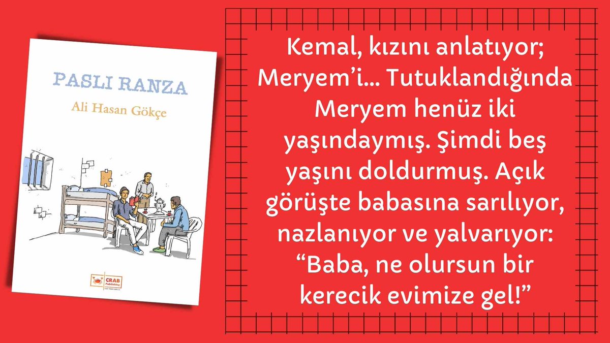 İYİ Kİ BURADAYIM
Ali Hasan Gökçe / <a href="/AliHasanGkc/">Ali Hasan Gökçe</a>

Burada zorluklar ve mahrumiyetler saymakla bitmez. Fakat her şeye rağmen Allah’ın izni ve verdiği sabır sayesinde ben “iyi ki buradayım” sözümün arkasındayım.

👇👇👇
crabpublishing.com/hatira/iyi-ki-…