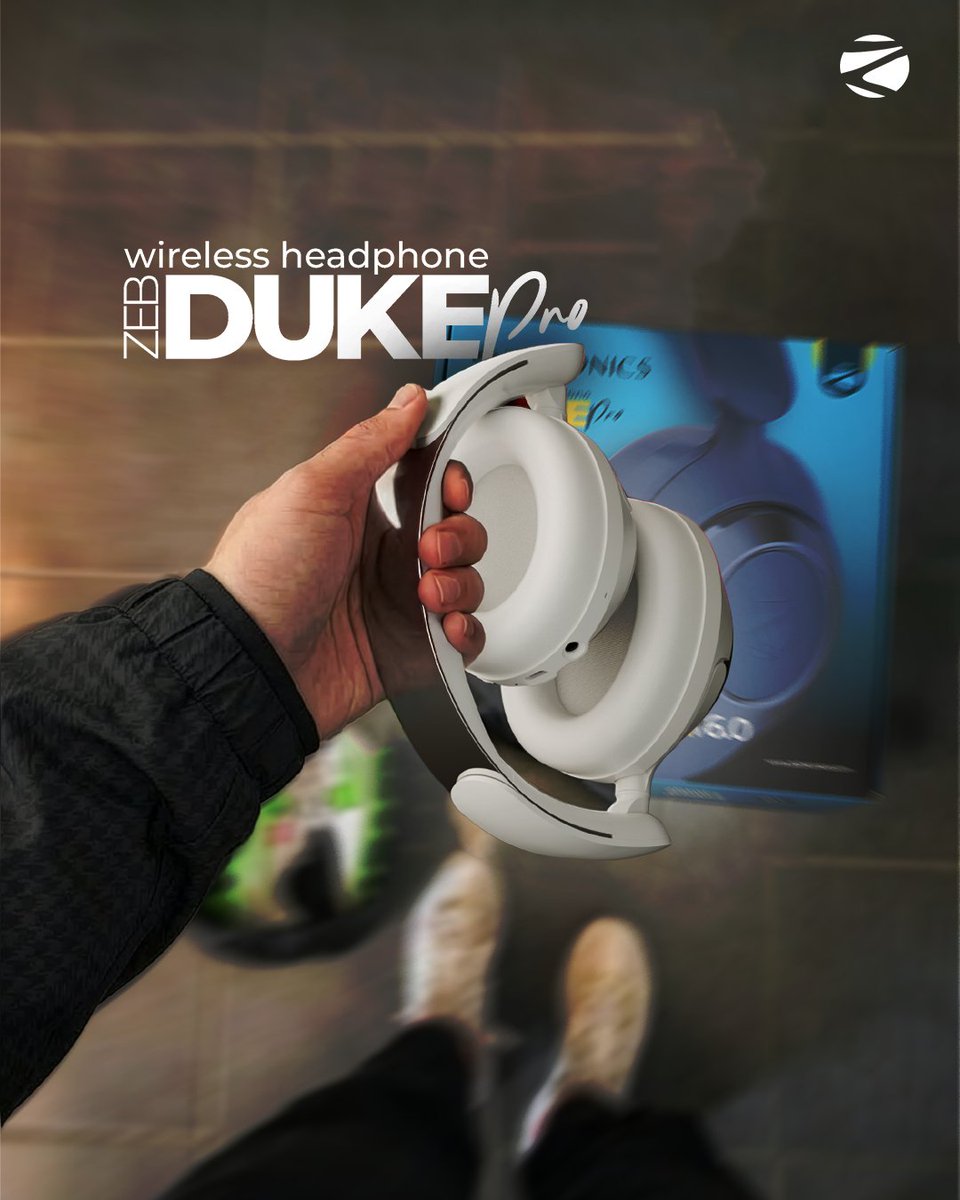 zebronics's tweet image. this will get you somewhere, don’t skip this one… feel it all the way through -
Zebronics Duke Pro 
#Zebronics #DeepBass #techgadgets #sound #headphones