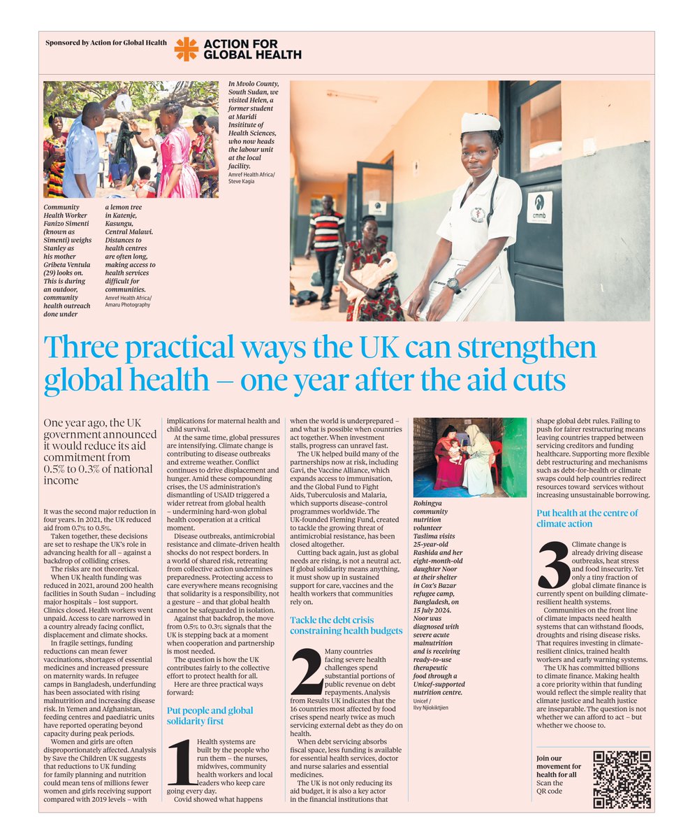 Action for Global Health tweet media