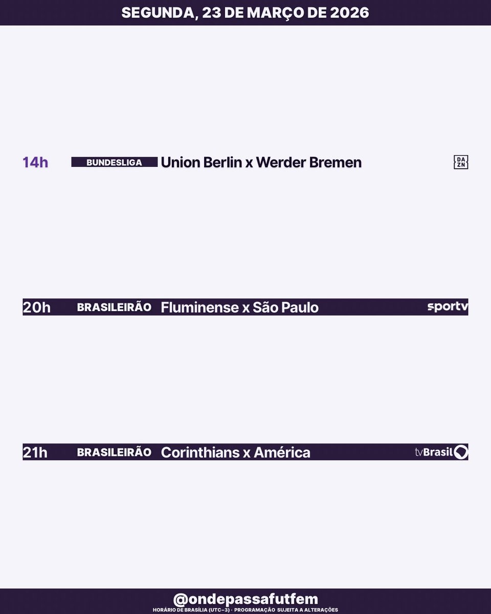 Onde passa Futebol Feminino tweet media