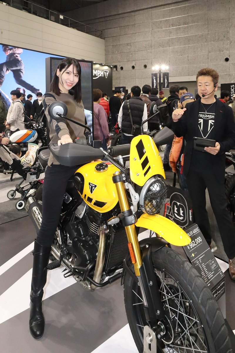 gotomo777's tweet photo. 大阪モーターサイクルショー2026,トライアンフ,住友理沙さん,Vol.6 #大阪モーターサイクルショー2026 #大阪モーターサイクルショー #OMCS #OMCS2026 #トライアンフ #住友理沙 https://t.co/tCc2J3fLmz