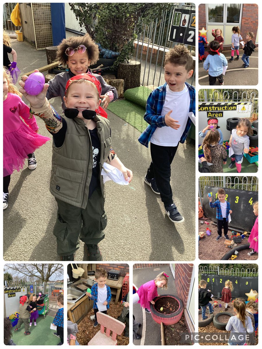 For #TTRSDay #WerringtonNursery have loved coming to school dressed up as Rock Stars. We have enjoyed our focus on number and have been on a number egg hunt outside using clues to guide us.