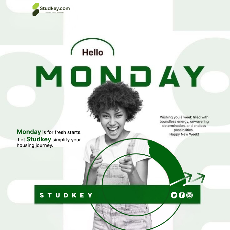 UseStudkey's tweet photo. Hello Monday! 💼✨

A new week means new opportunities, fresh energy, and another chance to get things right. Whether you're heading to class, planning your goals, or sorting out your next move—make today count.

And while you focus on building your future, ... https://t.co/hdZzvpc4r0