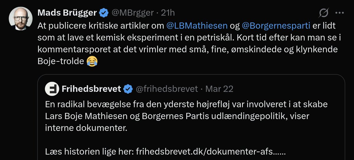 Claus Due tweet media