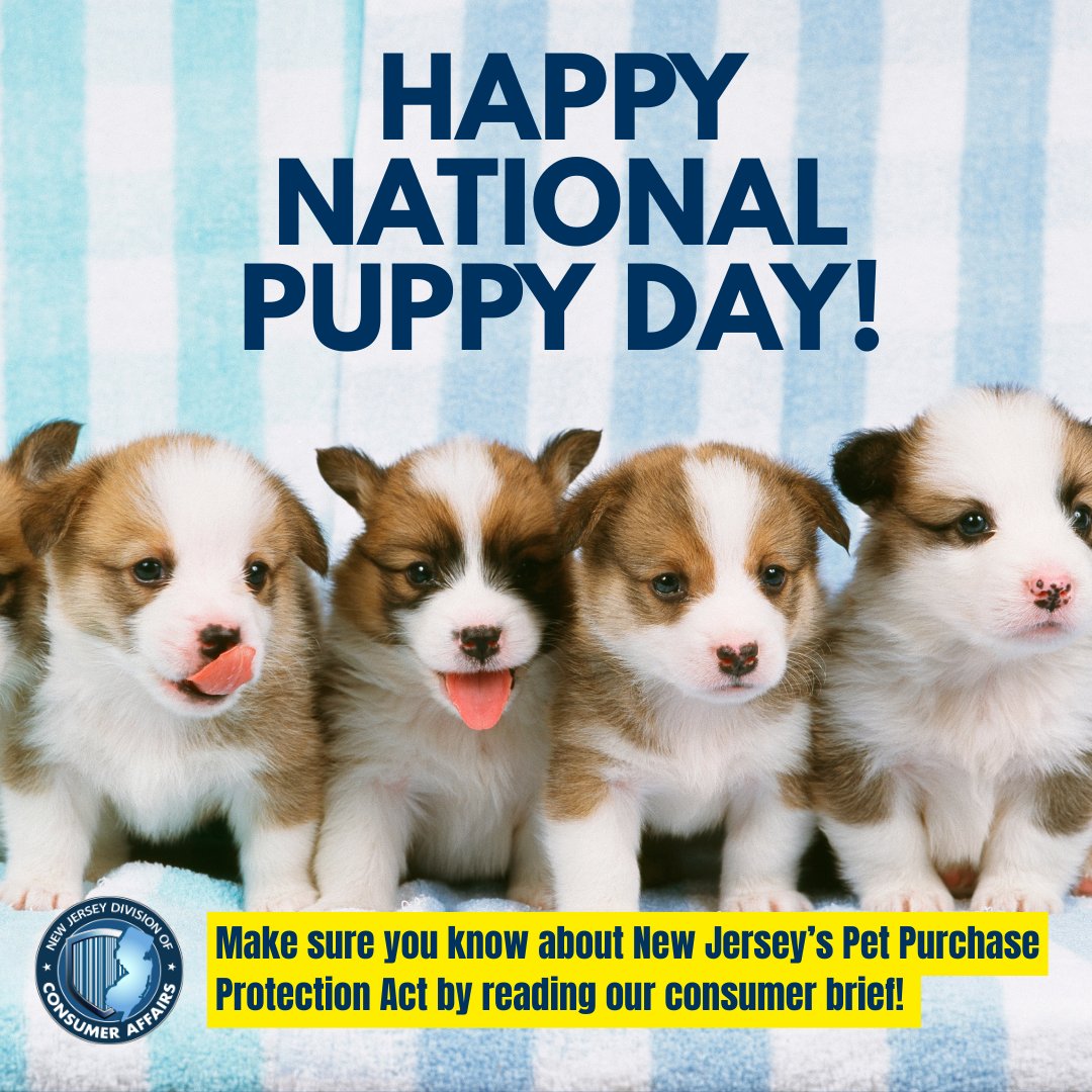 New Jersey Division of Consumer Affairs tweet media