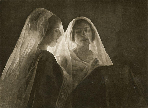 'Women in Veils'. Photographed by Constant Puyo, 1900.