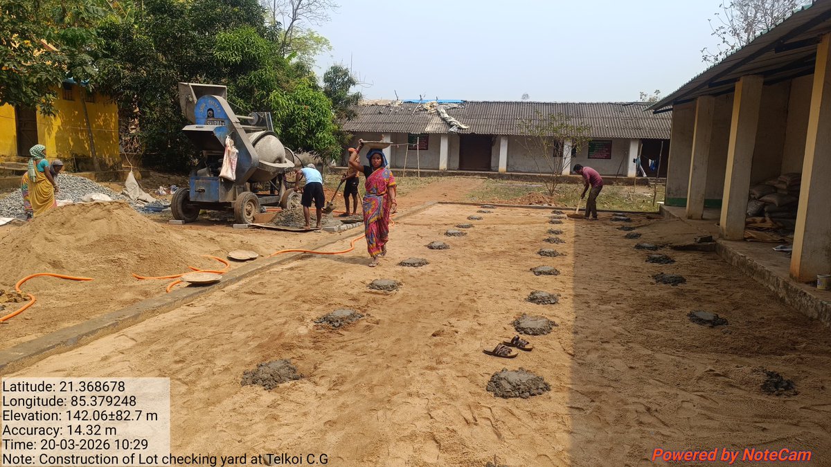 kenduleafodisha's tweet photo. କେଉଁଝର କେନ୍ଦୁପତ୍ର ଡିଭିଜନର ବିଭିନ୍ନ ରେଞ୍ଜରେ #କେନ୍ଦୁପତ୍ର_ଲଟ୍ ଯାଞ୍ଚ ପାଇଁ କଂକ୍ରିଟ୍ ପ୍ଲାଟଫର୍ମ ନିର୍ମାଣ
#pccfkenduleaf #kenduleaf #klworking https://t.co/El2cAYsw5r