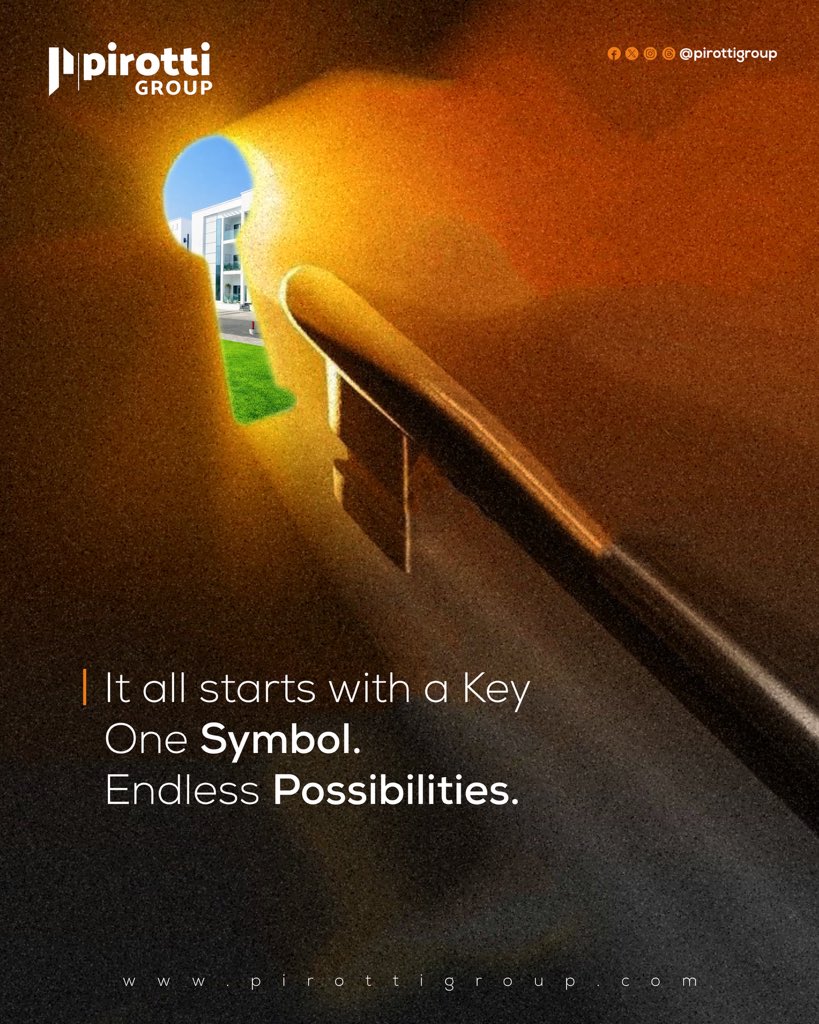 PirottiGroup's tweet photo. Big things often start small.
That one key can open the door to your dream home or your next great investment. The possibilities are endless when you choose right.
📞 08095000700
 💬 Send us a DM to begin.

#PirottiGroup #AbujaRealEstate #EndlessPossibilities #DreamHome https://t.co/MZzTSrOCga