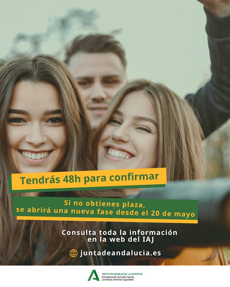 IAJuventud's tweet image. ¿Tienes entre 14 y 30 años y quieres participar en una experiencia de voluntariado? Infórmate sobre los Campos de Voluntariado Juvenil en Andalucía y otras comunidades autónomas en la web. Consulta los plazos y realiza tu preinscripción 👇 
juntadeandalucia.es/organismos/iaj…

#IAJ
