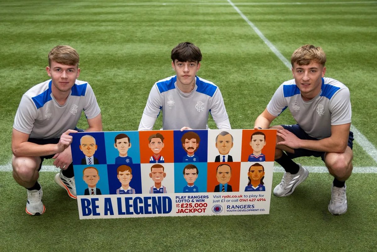 🔴 Calum Adamson.
⚪️ Callum Burnside.
🔵 Lewis Stewart.

Three youth players who have developed thanks to The Rangers Lotto!

Play today for only £1 per week, complete the form and join my agency by entering my number in the box: 4105. 

👉🔞Sign Up: rydc.co.uk/rangers-lotto/…